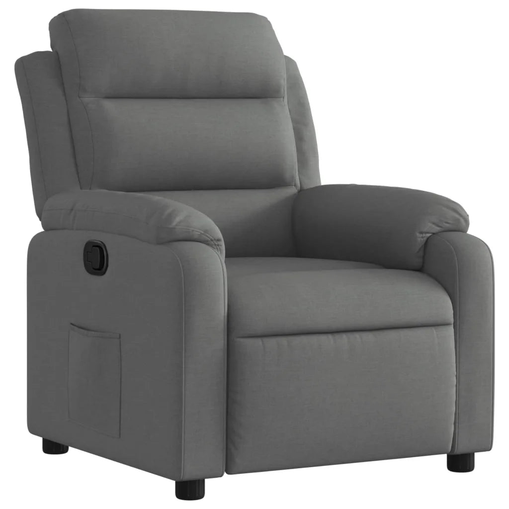 Divano Sedia-Poltrona reclinabile in tessuto grigio scuro 453231