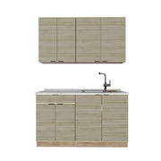 Cucina completa Fame-Line Pannello in quercia/Rovere dorato 140 cm, PL Rovere Vicco