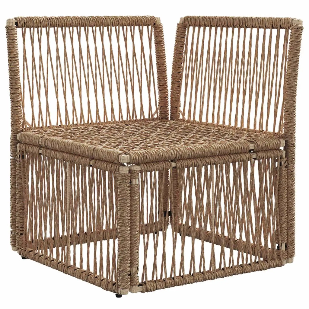 Unità divano angolare Beige polyrattan 42026712