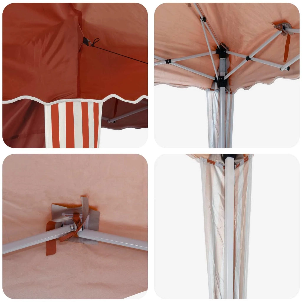 Tenda per feste a pop-up 575 x 289 x 245 cm Terracotta 42019798