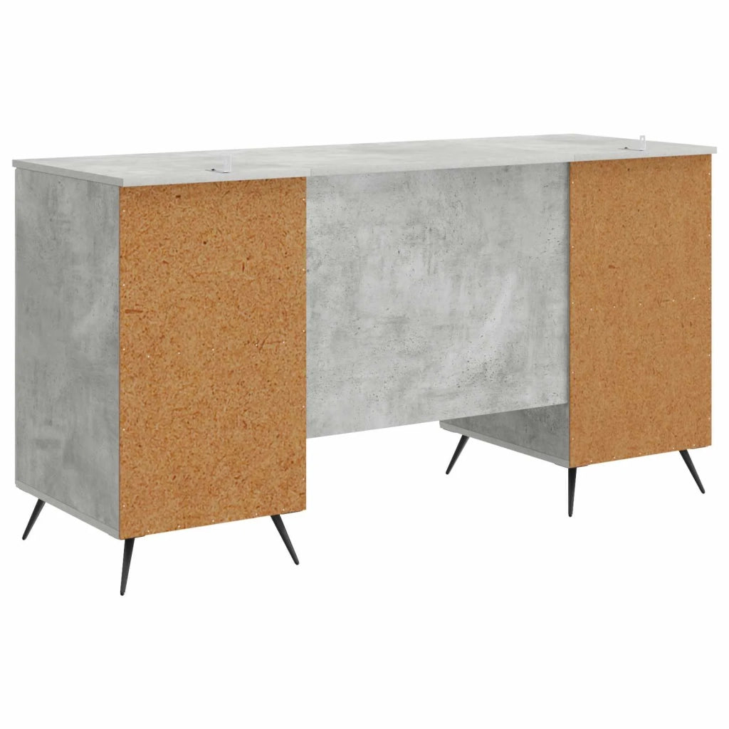 Scrivania con lo scaffale Grigio Cemento 142,5 x 50 x 75 cm 3414633