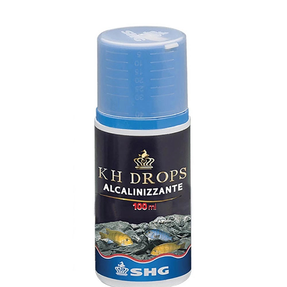SHG KH Drops - Alcalinizzante Alza la durezza e Stabilizza il pH Formato: 100 ml