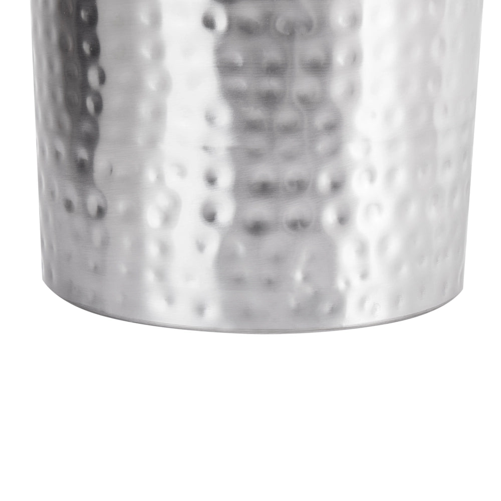 Set di 3 contenitori decorativi barattoli in alluminio argento con coperchi in legno