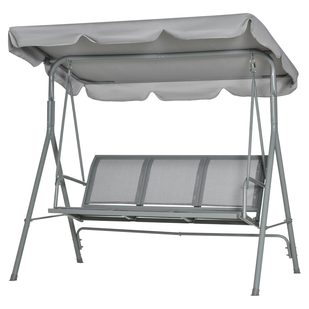 Amaca da giardino 3 posti ¨C Minimal ¨C Grigio, 171x108x154 cm