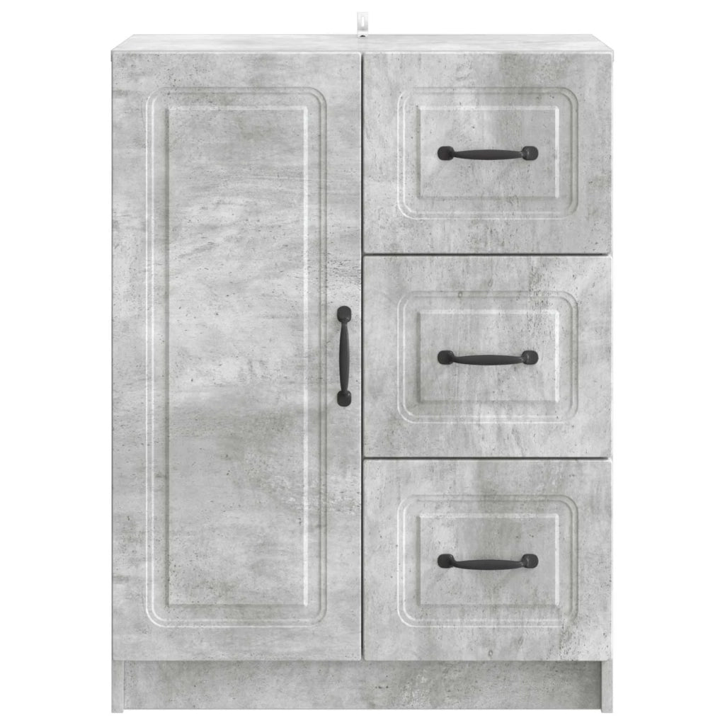 Credenza Grigio Cemento 66 x 34,5 x 87 cm Legno ingegnerizzato