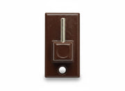 GANCIO PER BRIS BRIS METALLO IN BLISTER- - verniciato marrone, mm.32x18, in bl.2 pz. - 12 blister