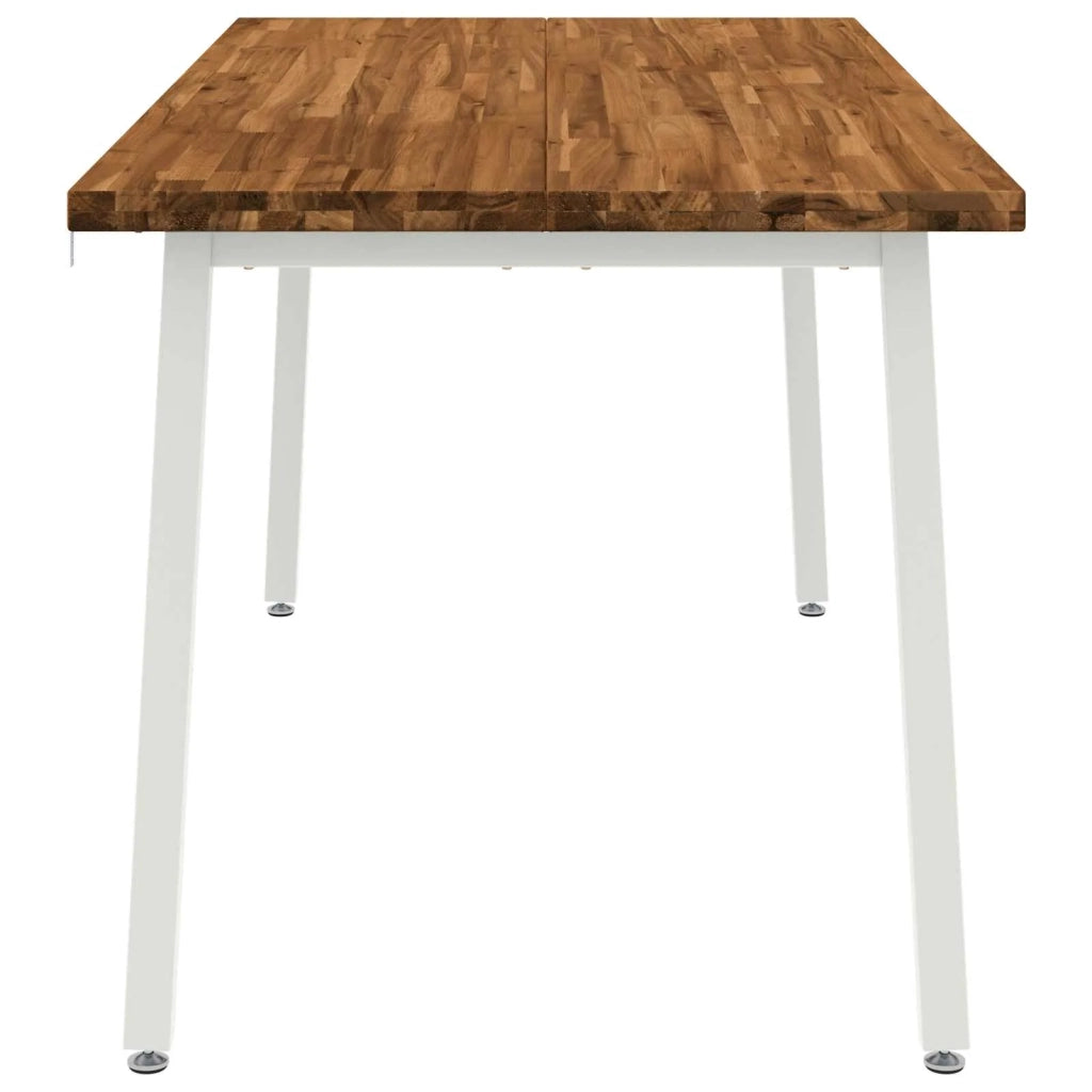 Tavolo da pranzo quadrato 160 x 80 x 75 cm Naturale 3425031