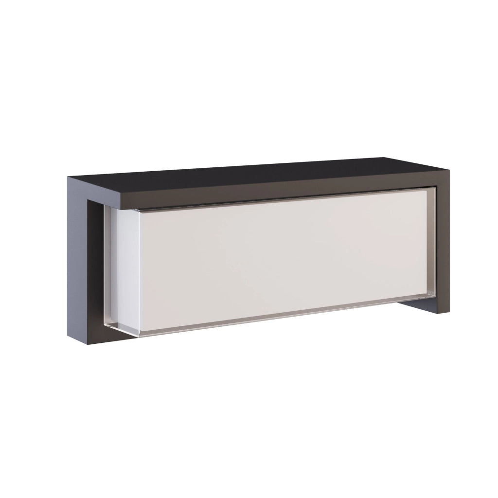 Blis Applique Rettangolare LED per Esterni 24W Tecnologia Switch 2700K/3200K/4000K Finitura Nero Opaco Proiezione Luce 180 Gradi Serie RECT 24