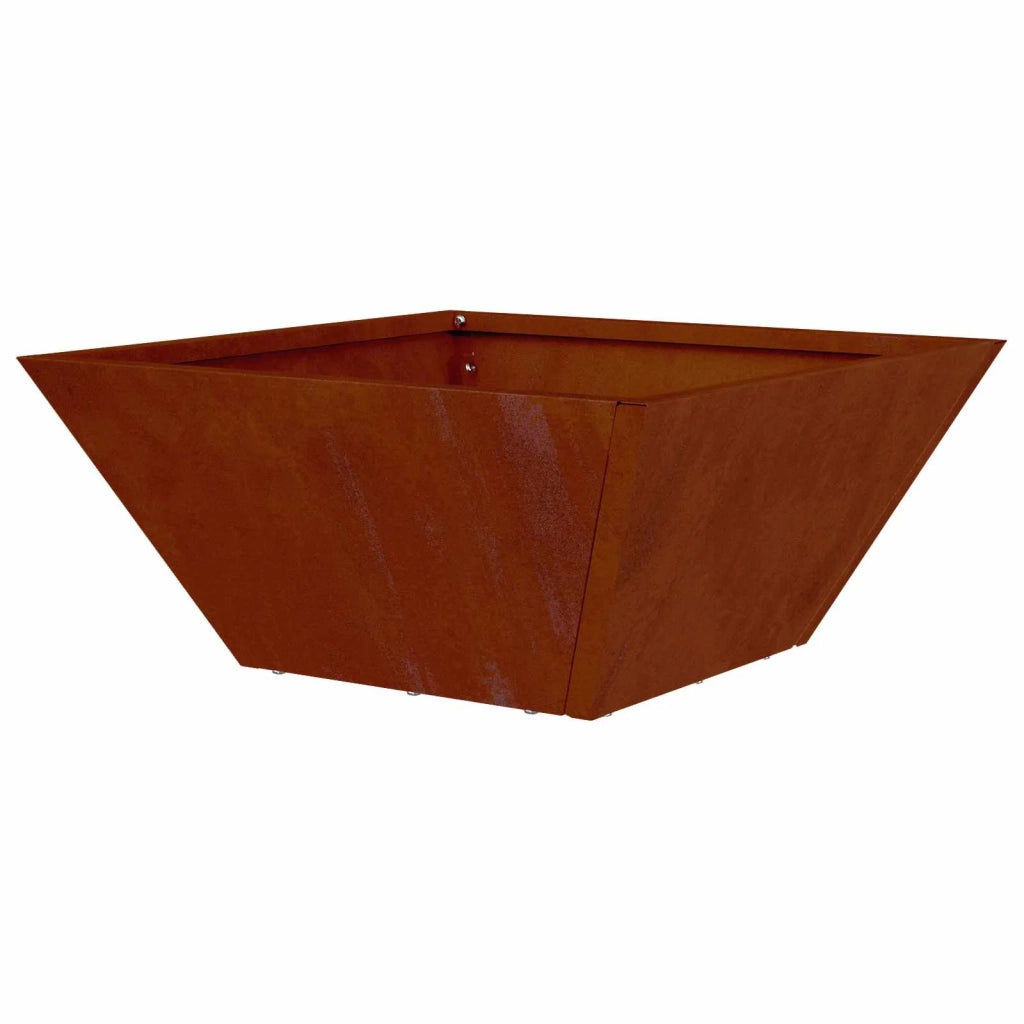 Fioriere | Cassetta per fiori | Vaso da giardino Ruggine 35 x 35 x 15 cm