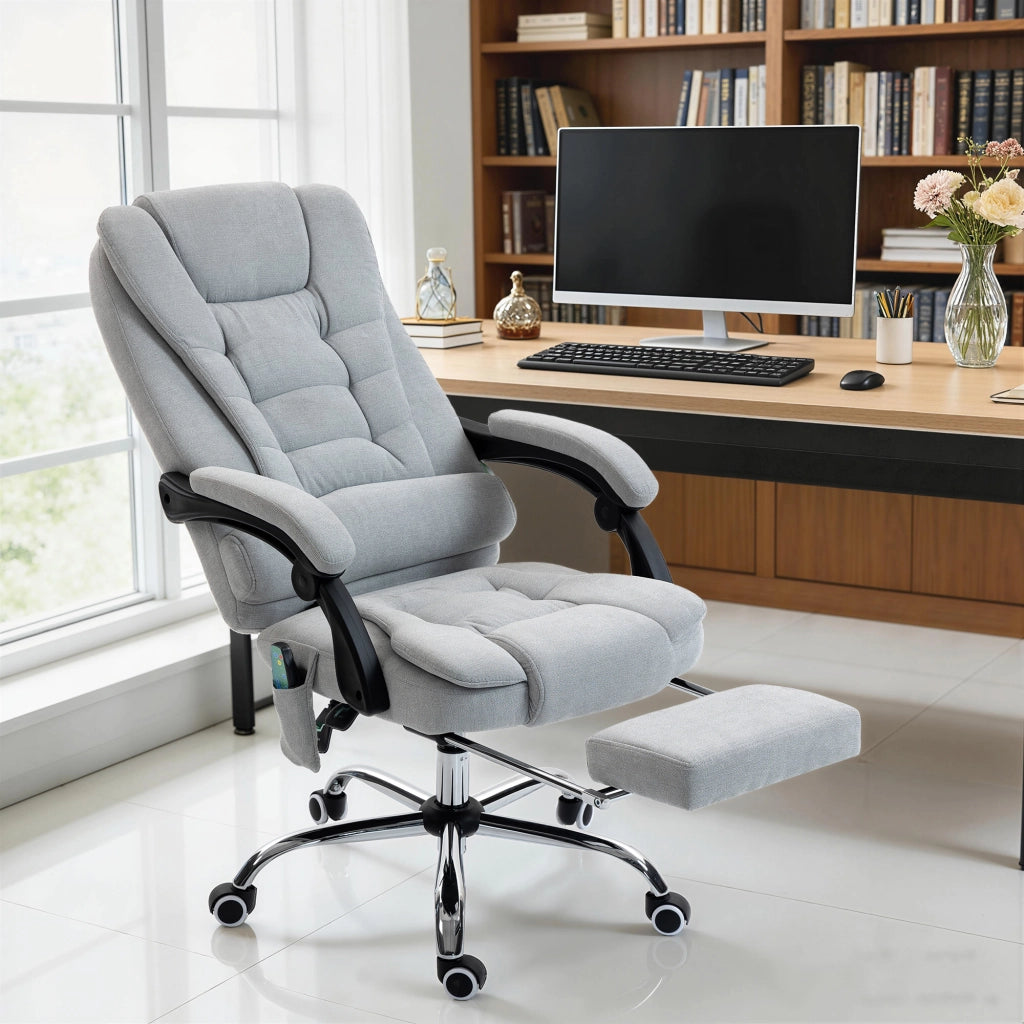 Sedia da ufficio massaggiante ¨C Minimal ¨C Grigio 65x70x111-119cm