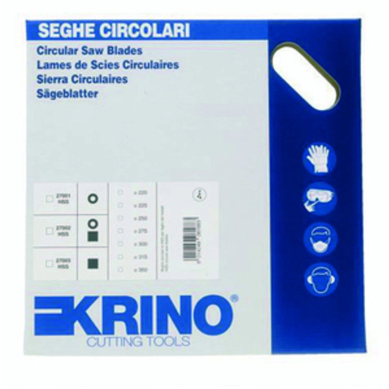 Krino cutting tools  disco da taglio in acciaio HSS MM.: 250