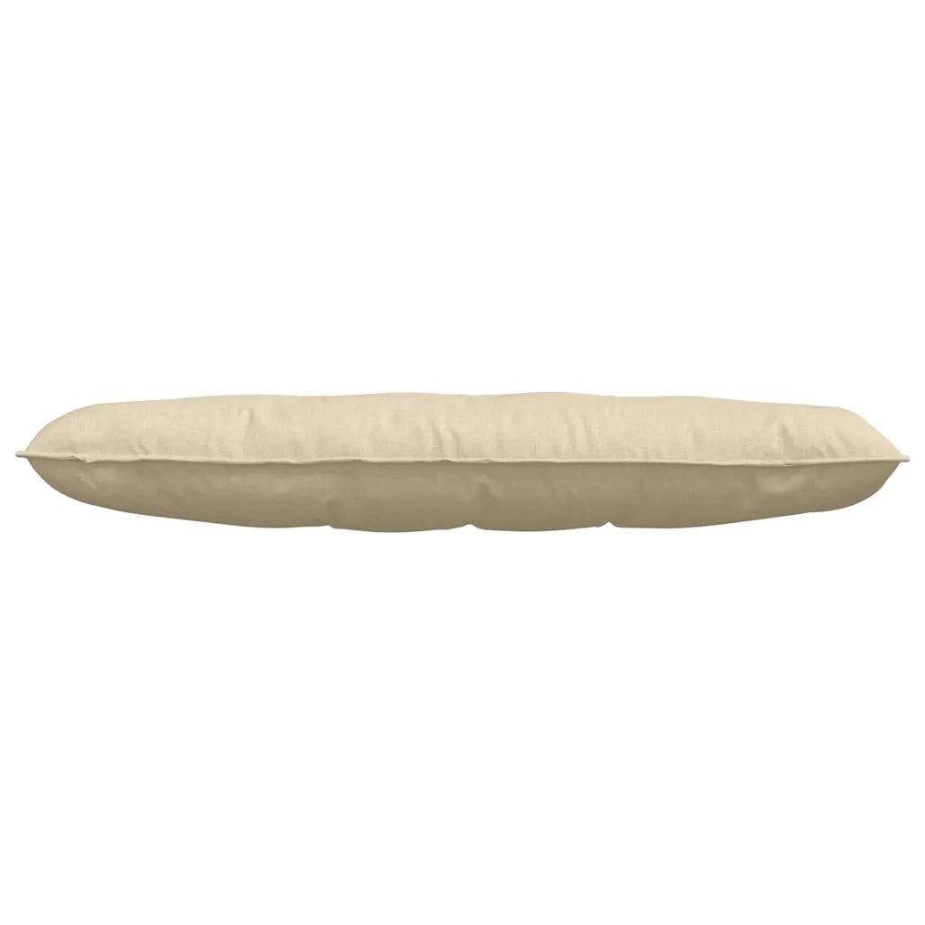 Cuscino per Schiena Crema 140 x 19 x 50 cm Tessuto