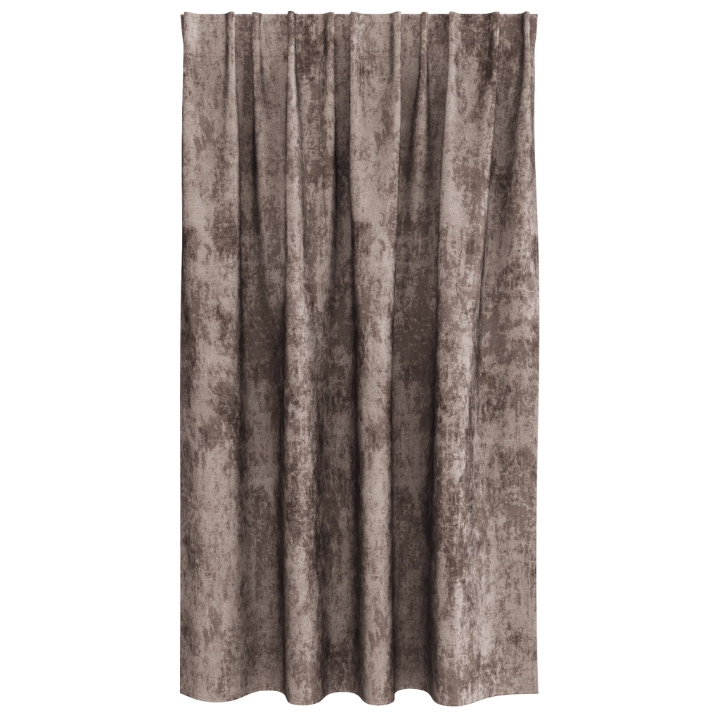 Tende 2 pezzi con occhielli Cappuccino 140x140 cm