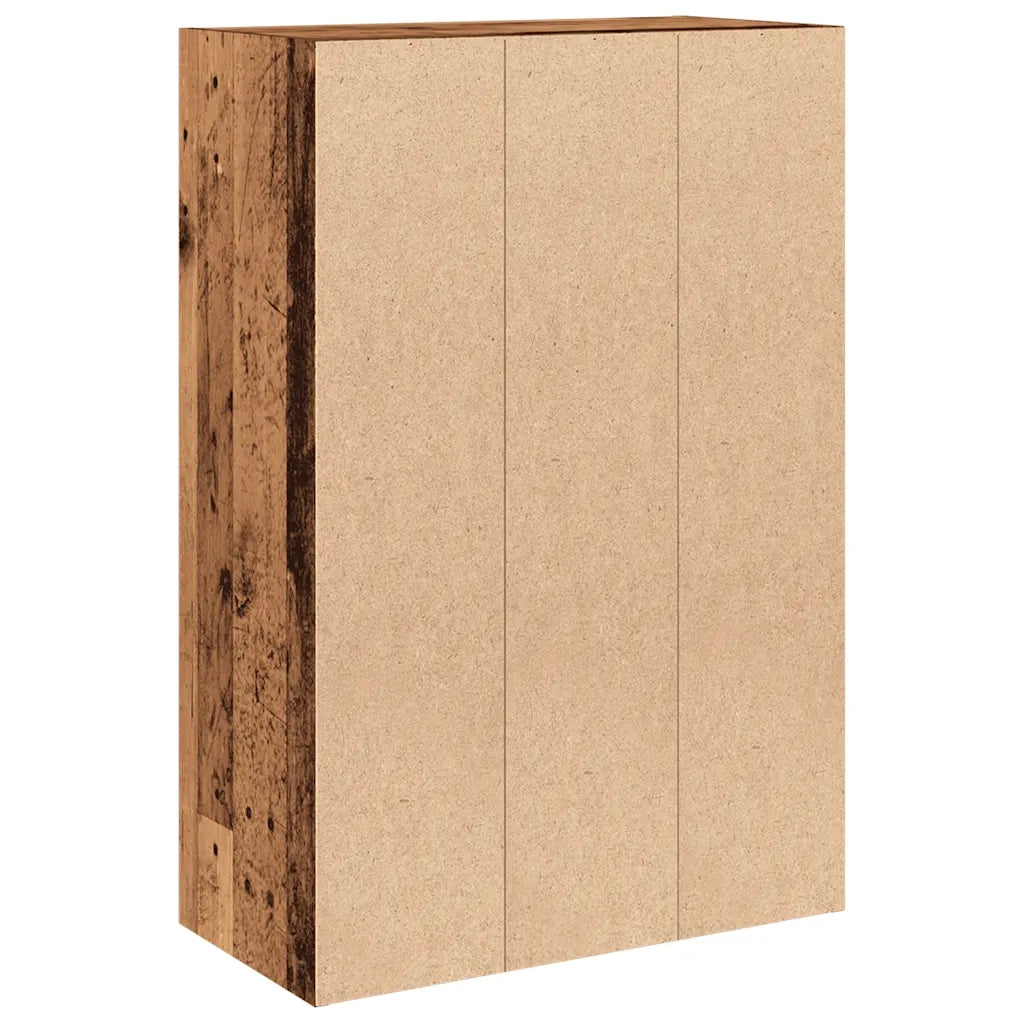 vidaXL Libreria Legno Antico 60,5x30x90 cm in Legno Multistrato