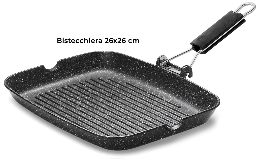 Batteria di Pentole 4 Pezzi in Alluminio Pressofuso Antiaderente Olympia Hard Cook