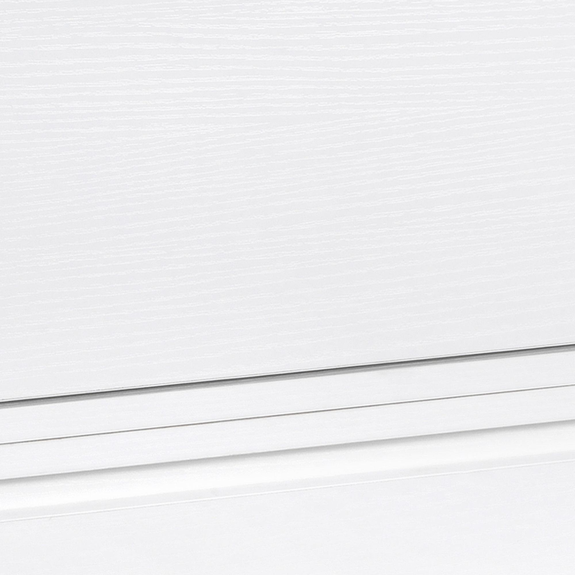 Set 2 Comodini Sospesi 49x38x23 cm in MDF e  Truciolato Bianco