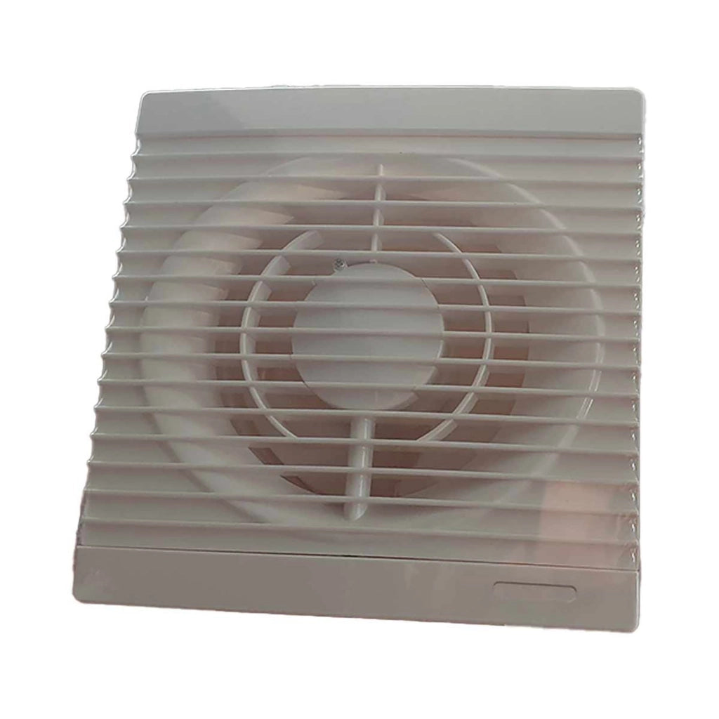 Ventola Aspirazione 17W 258m3/h 50dB, Aspiratore da Muro per Bagno Cucina 230V 50Hz, Estrattore d'Aria 24x24x9,5cm, Diametro Scarico 15cm
