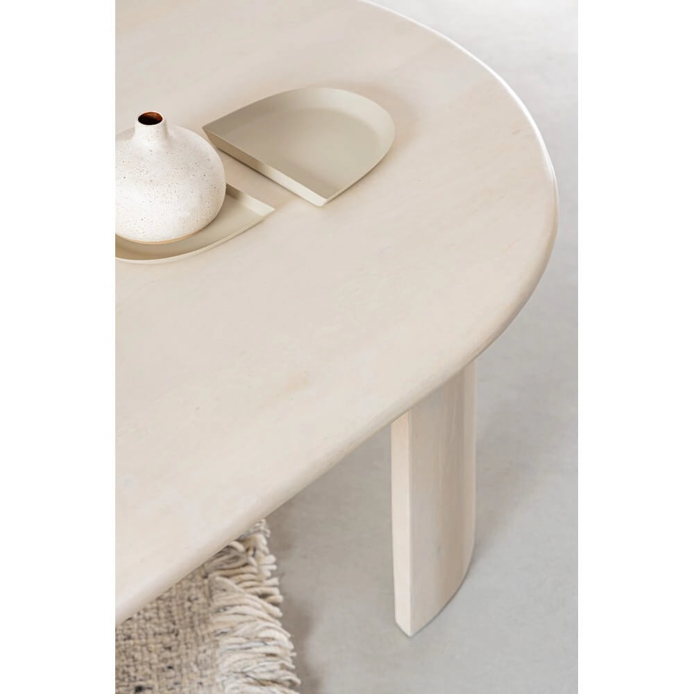 Tavolo da pranzo ovale in legno di mango naturale 210x100 - BRANCH
