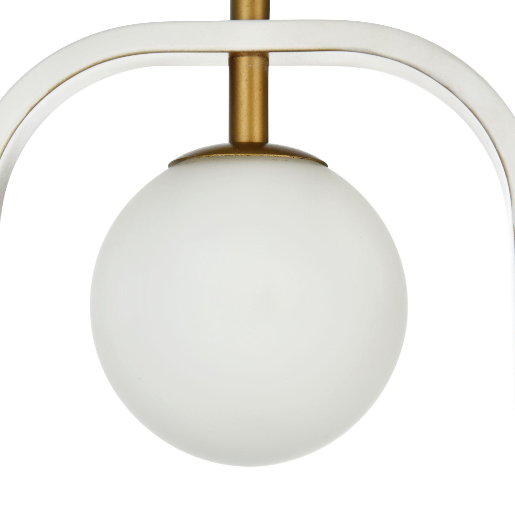 Lampada pendente Modern in Metallo Avola Bianco con Oro