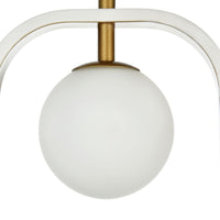 Lampada pendente Modern in Metallo Avola Bianco con Oro