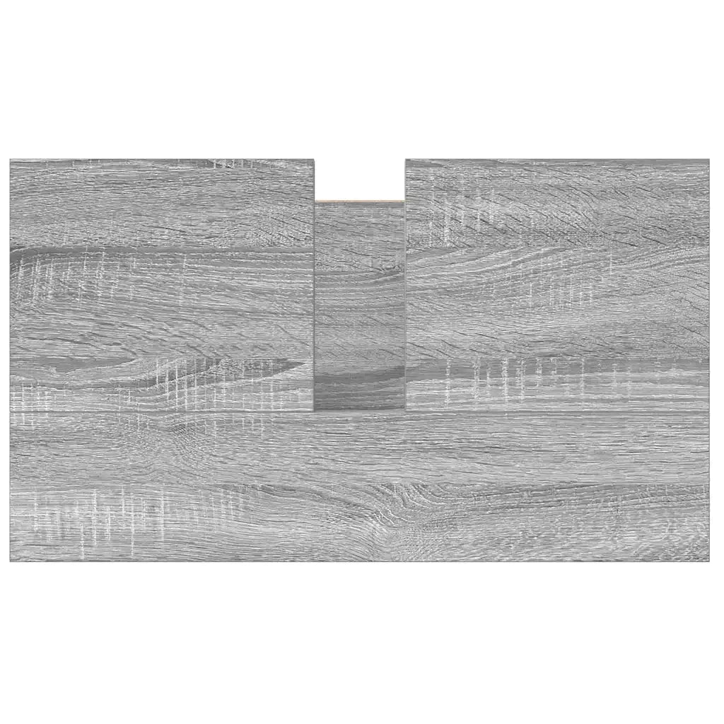 vidaXL Mobile Lavabo da Bagno con Cassetti Grigio Sonoma 60x34,5x60 cm