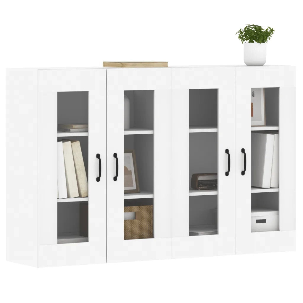 Armadietti a Parete 2 pz Bianchi in Legno Multistrato CFW2743821
