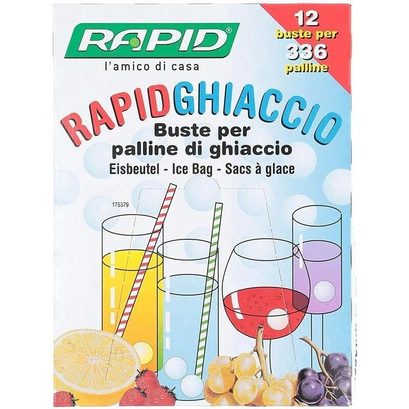 RAPID 3 CONFEZIONI FORMA PALLINE DI GHIACCIO CON 12 BUSTE PER 336 PALLINE