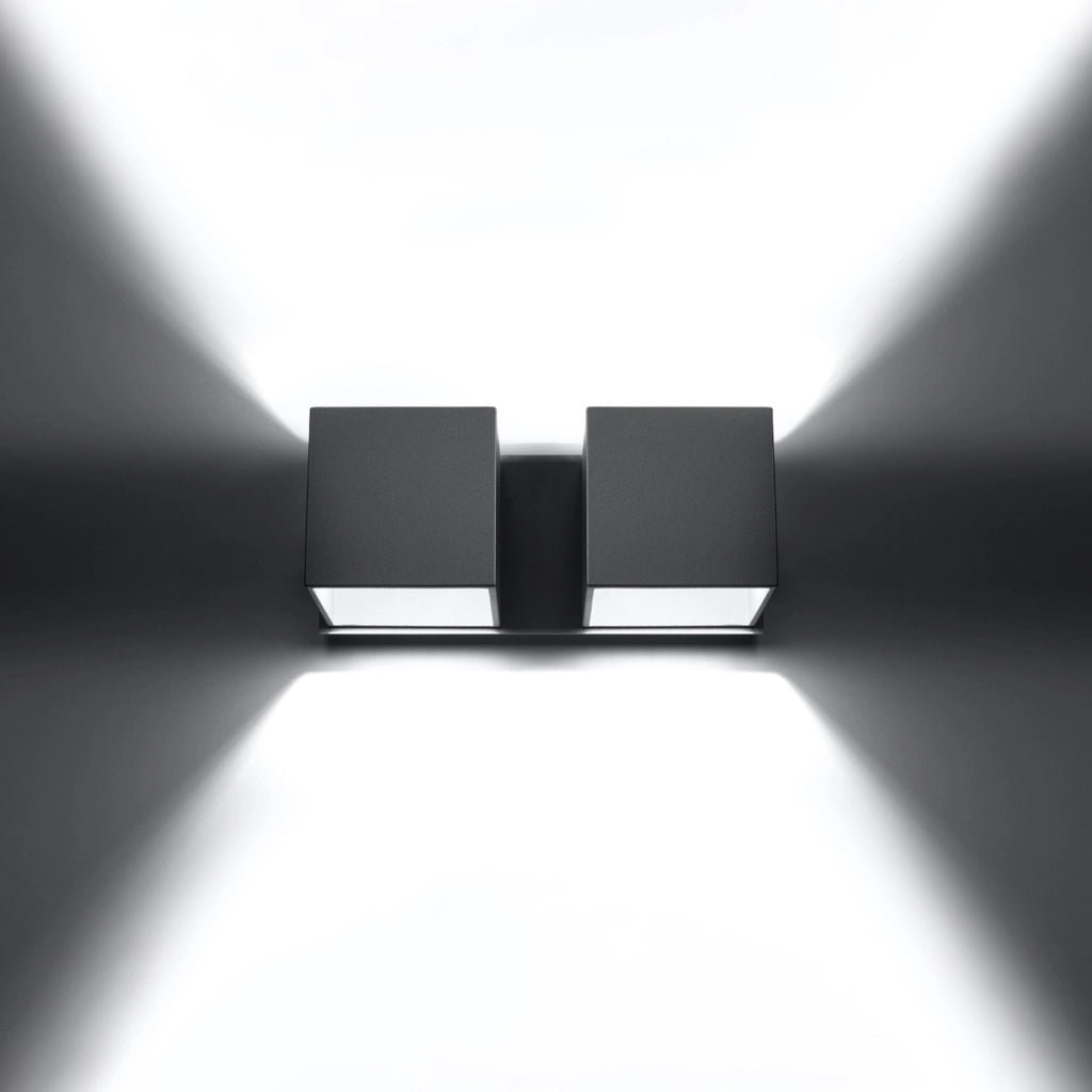 Applique TETRIS 2 2xG9 grigio alluminio IP20 Pure Lume