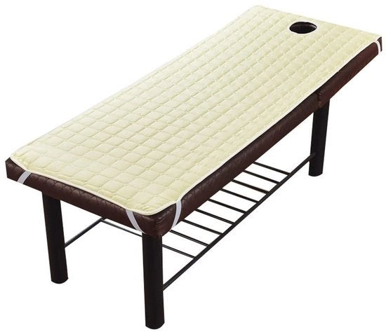 Piumone a 3D Gewatteerd - Polyester - Ademgat - Cinture Elastiche - 70x190cm - Igiene e Comfort - Asciugamani per Massaggio