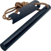 Starter per fuochi fuochistaffa 127 mm spesso 127 cm lungo con 1 x corda in pelle e raschiatore multifunzionale per sopravvivenza all'aperto e campeggio