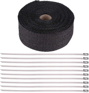 Pannello di Isolamento per Emissioni - Nero - Alta Isolazione Termica - Materiale Vetrofibra - Resistente e Duraturo - 16FT Lunghezza - Ambientalmente Predisposto - 12 Mesi di Garanzia - Isolamento per Emissioni