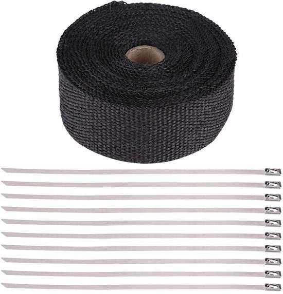 Pannello di Isolamento per Emissioni - Nero - Alta Isolazione Termica - Materiale Vetrofibra - Resistente e Duraturo - 16FT Lunghezza - Ambientalmente Predisposto - 12 Mesi di Garanzia - Isolamento per Emissioni