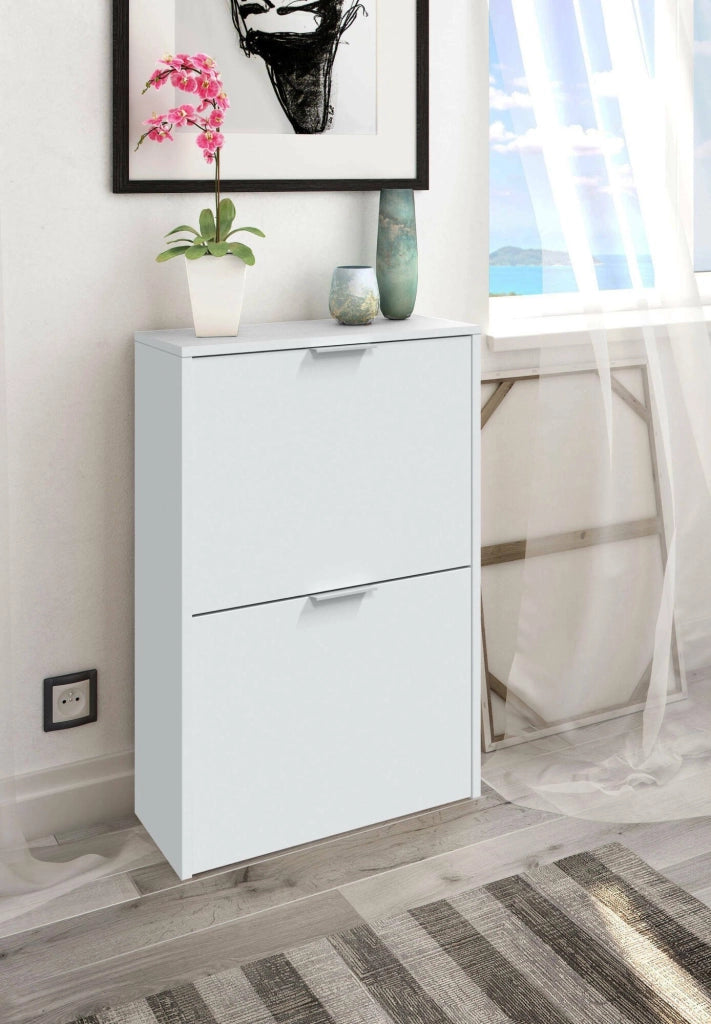 Mobile Portascarpe Arafat, Scarpiera 12 Paia, 50x22x75h cm Bianco