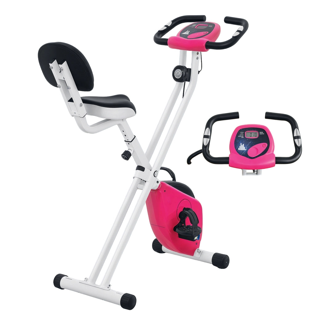 Cicloergometro Pieghevole ¨C zephmum ¨C Rosa, 8 Livelli Resistenza