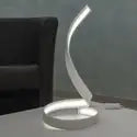 Lampada moderna curva luce tavolo scrivania ufficio LED 12W lume comodino 230V BIANCO LUCE FREDDA 6500K