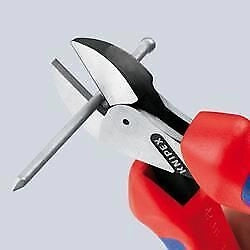 KNIPEX 73 06 160 T X-Cut Tronchese Laterale Compatto con Manici Bicomponente Isolato VDE 1000 V Colore Rosso Giallo