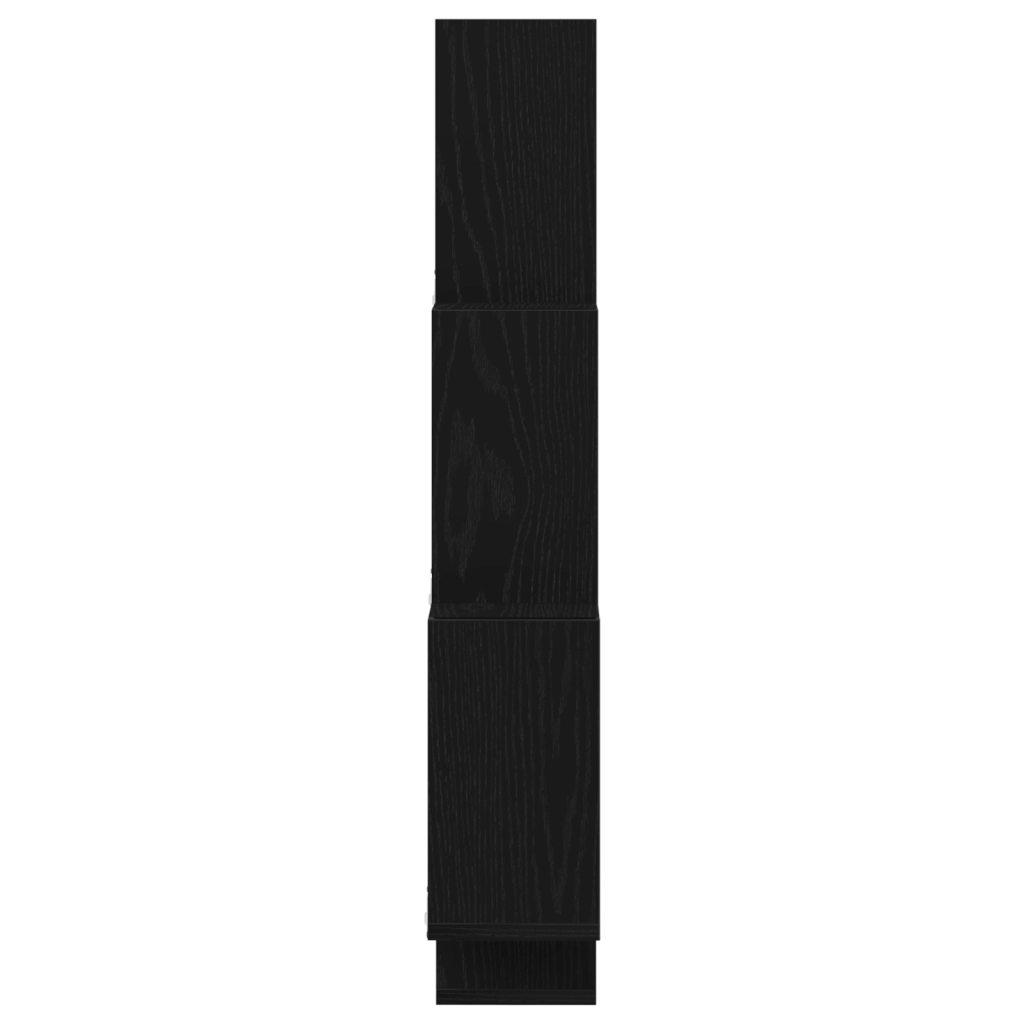 Armadio a muro  Nero Rovere 78x15x92 cm in legno ingegnerizzato