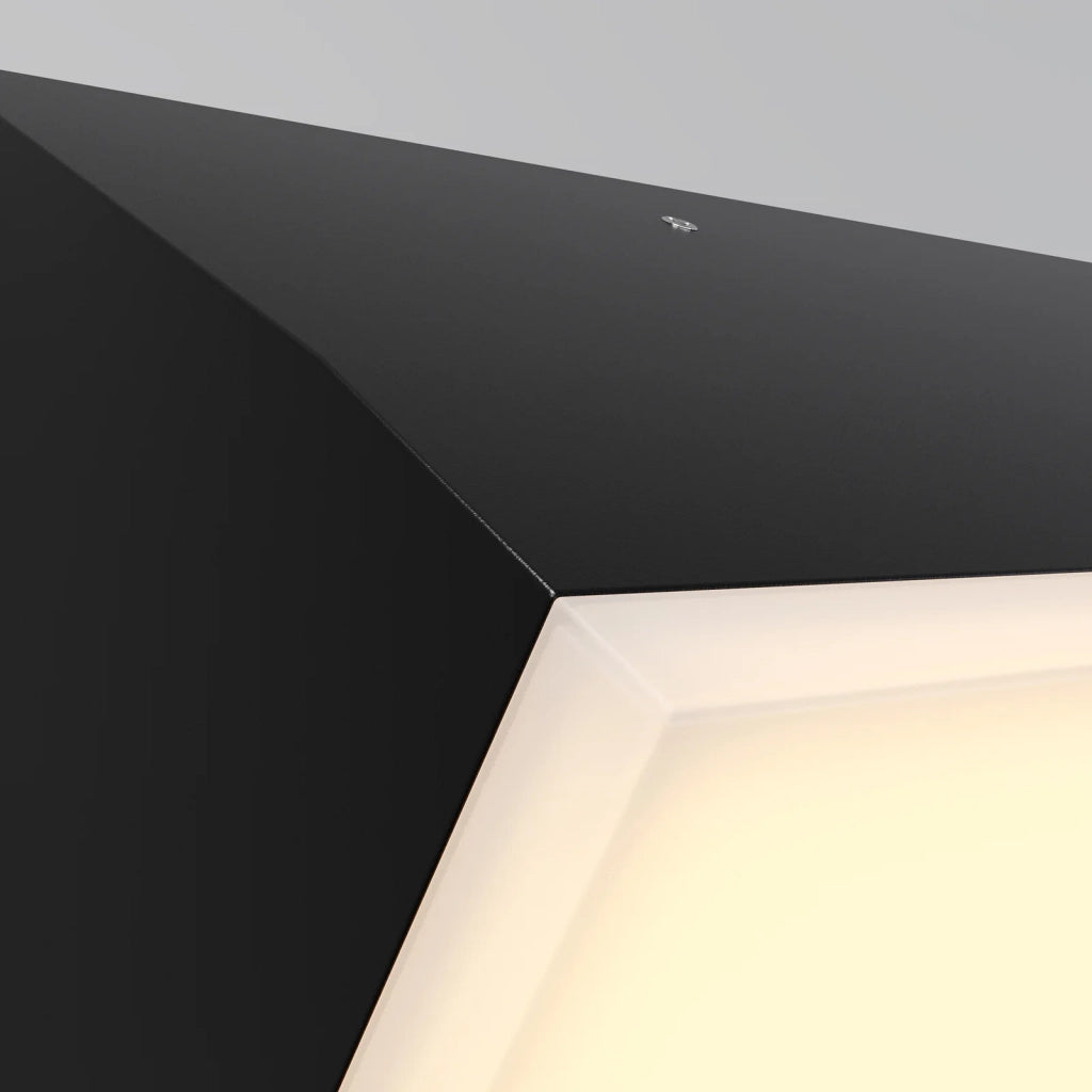 Maytoni Applique moderna Brick 1 luce LED integrato IP54 grafite alluminio
