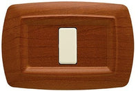 Placca Tondo' 1 Posto Legno Chiaro, FEB 2591/LC