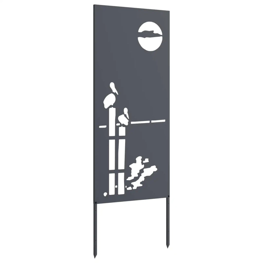 Schermo per privacy in giardino Traforo Antracite 50 x 140 cm 876317