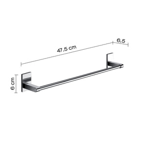Portasalviette 45 cm in acciaio inox e Cromall 7821-45 Gedy serie MAINE Cromato