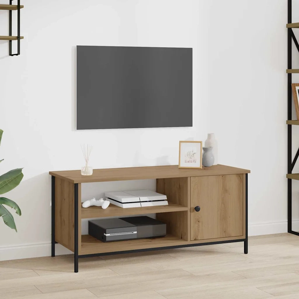 vidaXL Mobile TV rovere artigianale 100 x 40 x 45 cm Legno multistrato