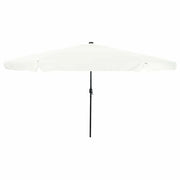 Ombrellone da giardino rotondo regolabile con moderne strisce LED per patio 395 x 395 x 245 cm poliestere antracite 02_0058787