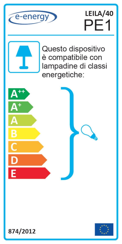 Plafoniera 2xE27 Ganci Cromo Vetro Lastra Tortora E-Energy Leila