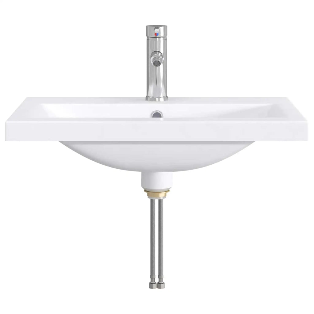 Lavabo da bagno Cromato 61 x 40 x 16,5 cm Metallo 890234