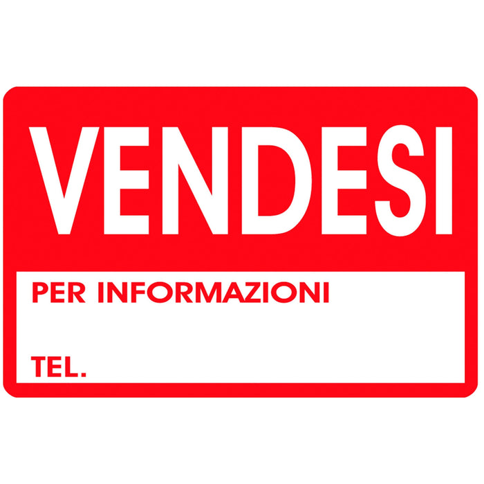 Cartello 'vendesi' 20x30