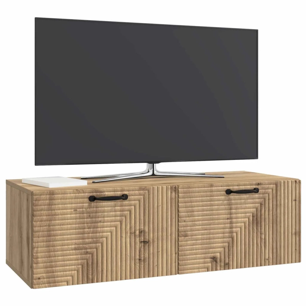 Mobile Porta TV da Muro Rovere Artigianale 98 x 41 x 30 cm