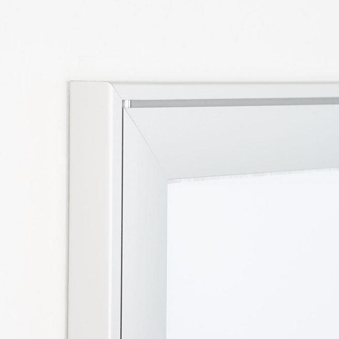 Bacheca con Apertura a Battente 52,1x69,6x2,3 cm in Alluminio Silver