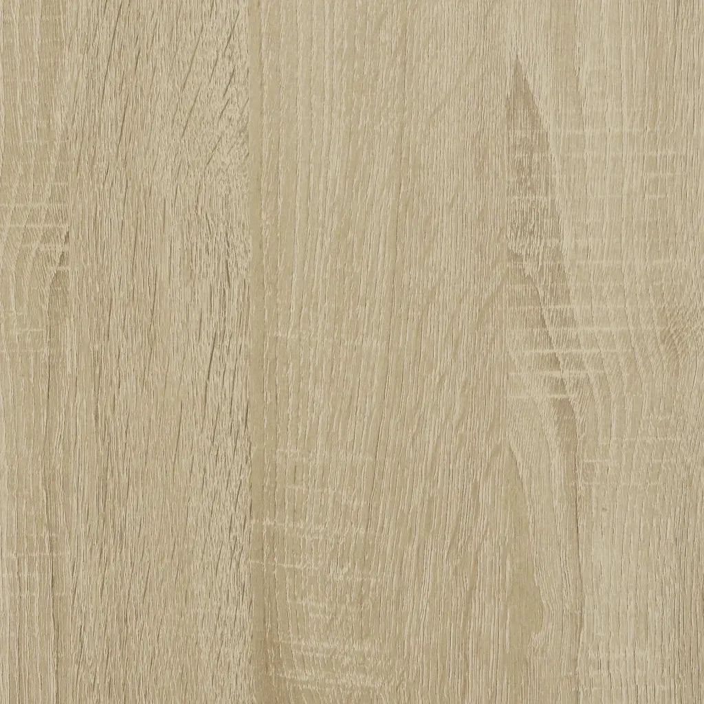 Giroletto Rovere Sonoma 90x200 cm Legno Multistrato e Metallo 845583