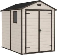 Casetta da Giardino Manor 6x8, Beige, 185,8 X 236,8 X 227 h